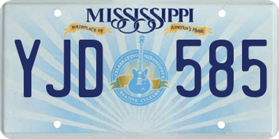 MS license plate YJD585