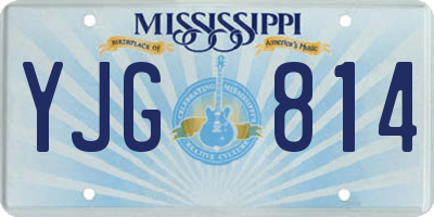 MS license plate YJG814