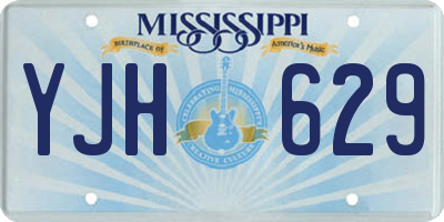 MS license plate YJH629