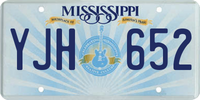 MS license plate YJH652