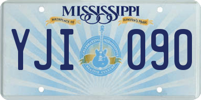 MS license plate YJI090