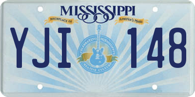 MS license plate YJI148