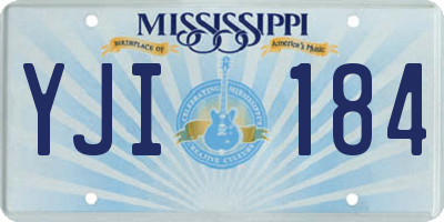 MS license plate YJI184