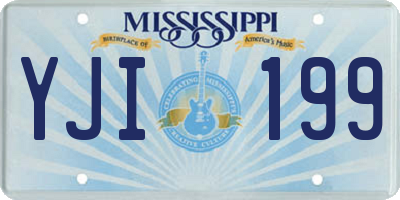 MS license plate YJI199