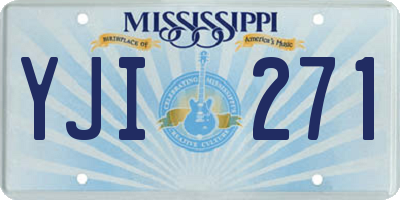 MS license plate YJI271