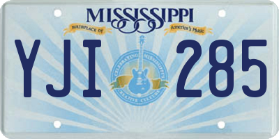 MS license plate YJI285