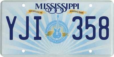 MS license plate YJI358