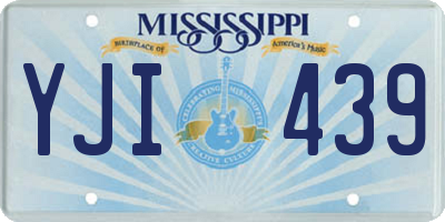 MS license plate YJI439