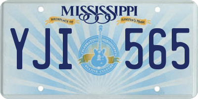 MS license plate YJI565