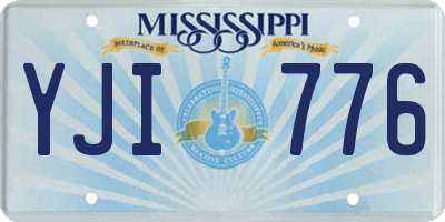 MS license plate YJI776
