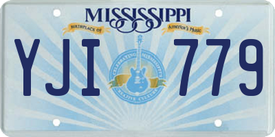 MS license plate YJI779