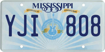 MS license plate YJI808