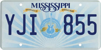 MS license plate YJI855