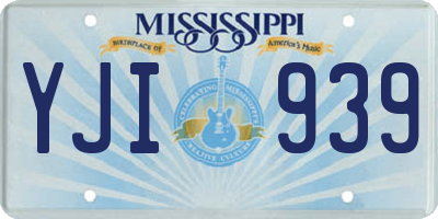 MS license plate YJI939