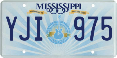MS license plate YJI975