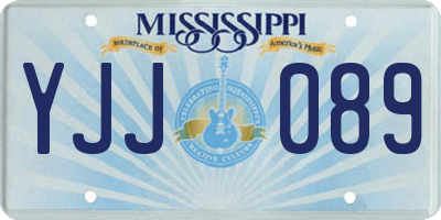 MS license plate YJJ089