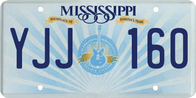 MS license plate YJJ160
