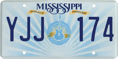 MS license plate YJJ174