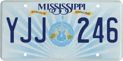 MS license plate YJJ246