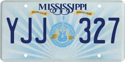 MS license plate YJJ327