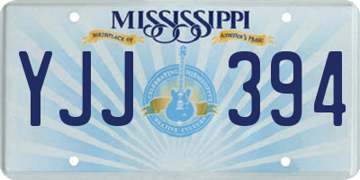 MS license plate YJJ394