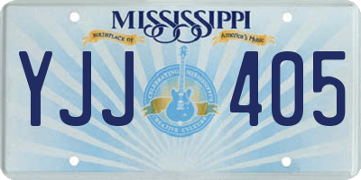 MS license plate YJJ405