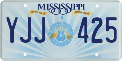 MS license plate YJJ425