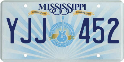 MS license plate YJJ452