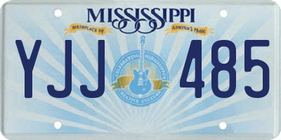 MS license plate YJJ485