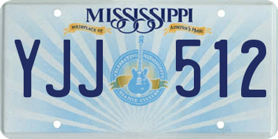 MS license plate YJJ512