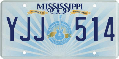 MS license plate YJJ514