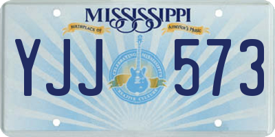 MS license plate YJJ573
