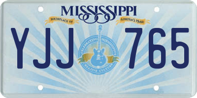 MS license plate YJJ765
