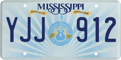 MS license plate YJJ912