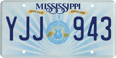 MS license plate YJJ943