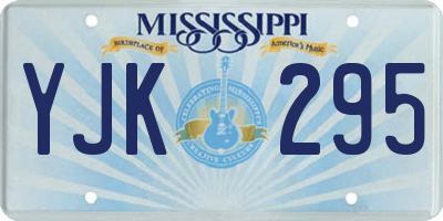 MS license plate YJK295