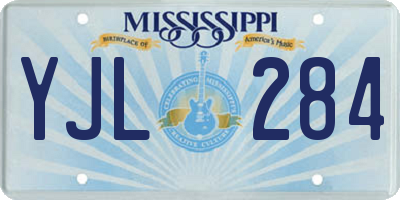 MS license plate YJL284