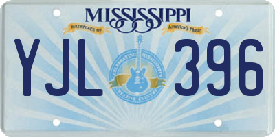 MS license plate YJL396