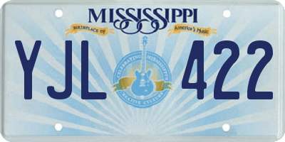 MS license plate YJL422