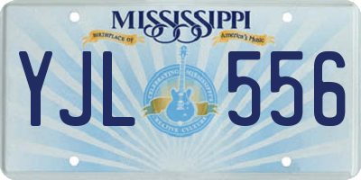 MS license plate YJL556