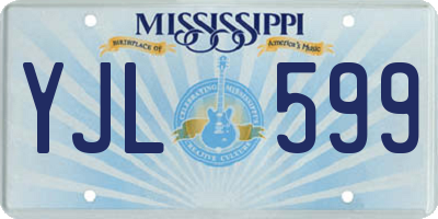 MS license plate YJL599