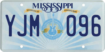 MS license plate YJM096