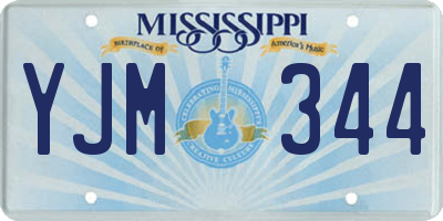 MS license plate YJM344