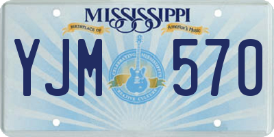 MS license plate YJM570