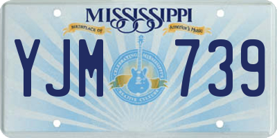 MS license plate YJM739