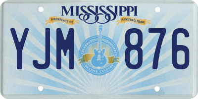 MS license plate YJM876