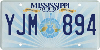 MS license plate YJM894