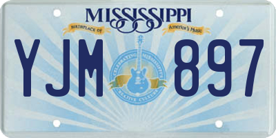 MS license plate YJM897
