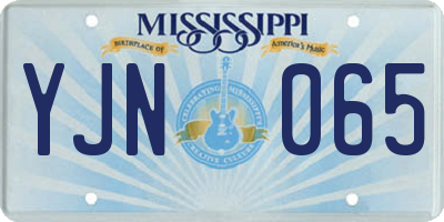 MS license plate YJN065