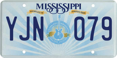 MS license plate YJN079